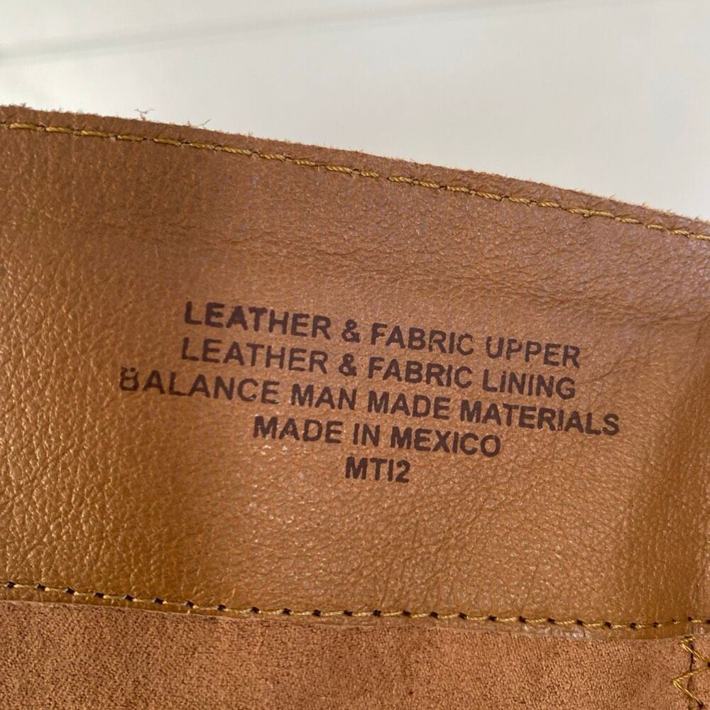 Born Lucero Tall Blanket Boots Leather Women Sz 6 Taupe Western Tribal - Picture 15 of 16